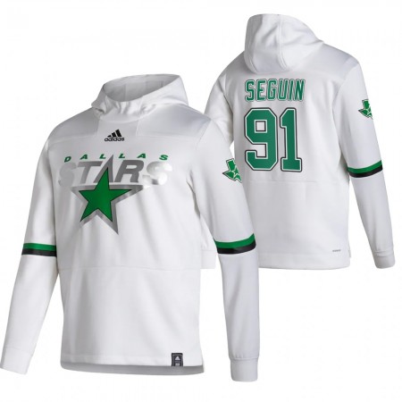 Dallas Stars Tyler Seguin 91 Blank 2020-21 Reverse Retro Sawyer Hooded Sweatshirt - Herr